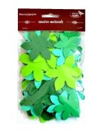 Kwiatki tonacja zielona 60szt