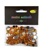 Elementy kryształkowe złote 4-12mm 25g