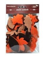 Listki z filcu tonacja brązowa