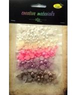 Półperełki pastelowe 4-10mm