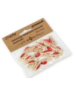 Dekoracje drewniane klamerki biedronki 15szt