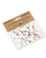 Ruchome oczka samoprzylepne kolorowe 10mm 100szt