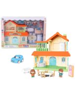 Domek dla lalek willa z akcesoriami