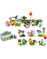 Klocki zwierzęta wiejskie 25el MIX