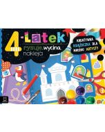 4-latek rysuje, wycina, nakleja