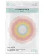 Wykrojniki - koła z falbanką 5szt
