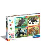 Puzzle 4w1 Super Kolor Baby Cuddles