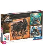 Puzzle 3x48 Super Kolor Jurassic World