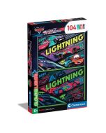 Puzzle 104 Glowing Cars Glow Racers