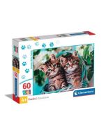 Puzzle 60 Super Kolor Lovely Kitty Twins