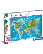 Puzzle 180 Super Dinosaurs Map