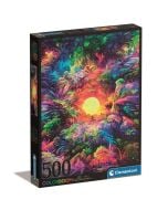 Puzzle 500 Color Boom Psychedelic Jungle Sunrise