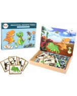 Puzzle magnetyczne z motywem dinozaurów