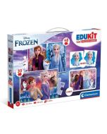 Puzzle 48 + 36 + Memo + 6 klocków Edukit Frozen