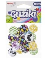 Guziki kolorowe wzory 20szt