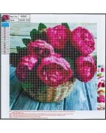 Diamentowa mozaika 5D - Flower basket 30x30 80881