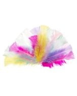 Piórka indycze ścięte pastelowe 10-15cm
