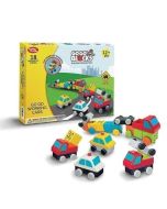 Klocki magnetyczne Ruchome Samochody 18el