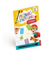 Mazanki-zmazywanki. Kolorowe litery. Ćwiczenia