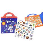 Zestaw naklejek kosmos nauka angielskiego książka