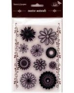 Stemple kreatywne kwiaty