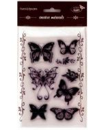 Stemple kreatywne motyle