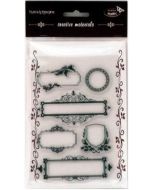 Stemple kreatywne ramki ozdobne