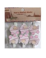 Klamerki ozdobne niemowlęce 6szt