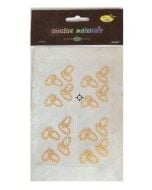 Obrączki akrylowe 16szt złote