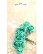 Różyczki papierowe 12szt miętowe