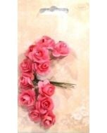 Różyczki papierowe 12szt różane