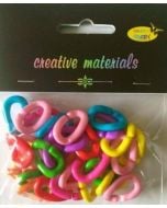 Koraliki plastikowe 15x25mm 21g