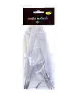 Piórka twarde jasnoszare 10szt