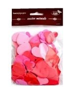 Serca czerwono-różowe 88szt