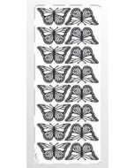 Stiker ażurowy srebrny