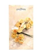 Kwiatki papierowe różyczki herbaciane 12szt