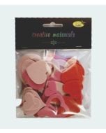 Serca z pianki samoprzylepne 66szt