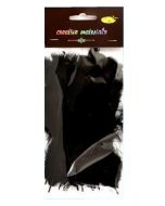 Piórka miękkie czarne 15szt