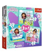 Puzzle 3w1 Aktywności Gabby TREFL