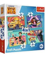 Puzzle 4w1 Zwariowane Minionki TREFL