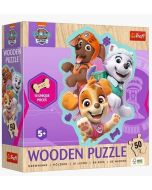 Puzzle 50 konturowe Wesoła gromadka piesków TREFL
