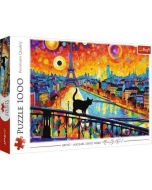 Puzzle 1000 Kot w Paryżu TREFL