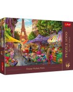 Puzzle 1000 Targ kwiatowy, Paryż TREFL