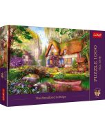Puzzle 1000 Urocza chatka w lesie TREFL
