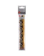 Ołówek trójkątny HB z gumką Zwierzęta 4szt