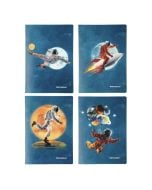 Zeszyt A4/60K kratka PP Cosmo (4szt) NARCISSUS