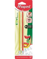 Ołówek z gumką Kidy Learn Grip HB 2szt MAPED
