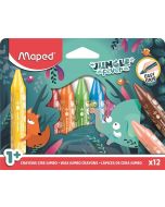 Kredki Jumbo Jungle Fever świecowe 12szt MAPED