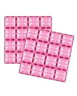 Klocki magnetyczne 2 płyty różowe 30x30 cm