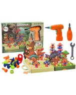 Klocki konstrukcyjne do skręcania z wiertarką Dino